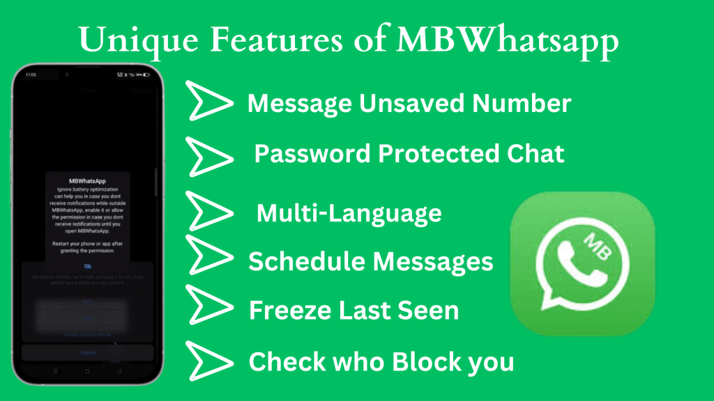 Features of MB Whatsapp